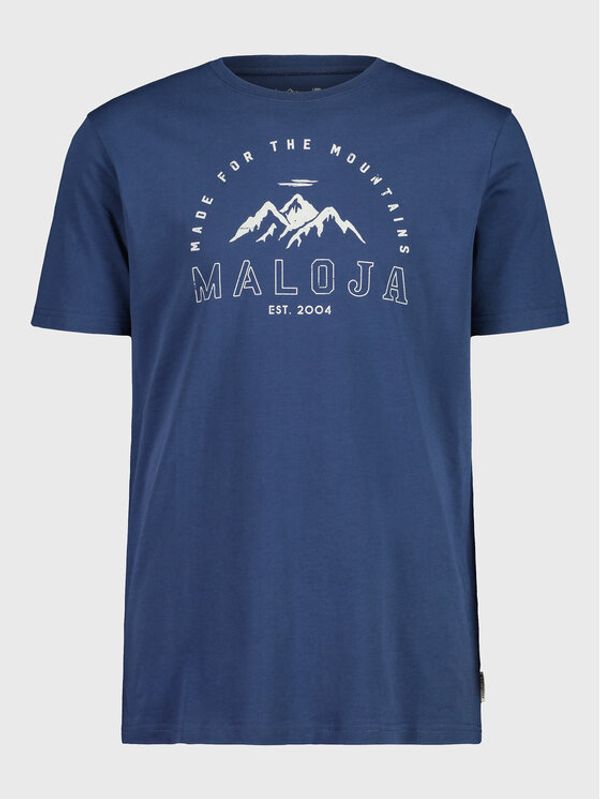 Maloja Maloja Тишърт LenzerM. 35505-1-8581 Тъмносин Regular Fit