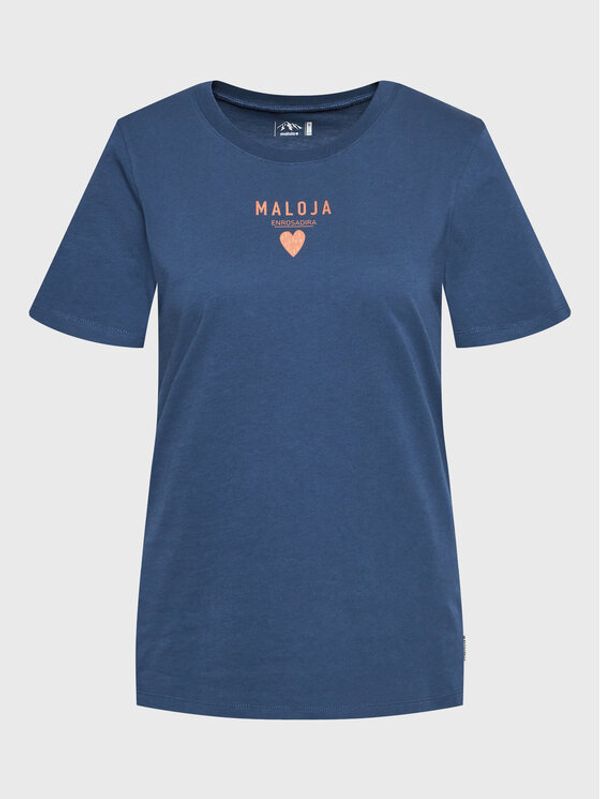 Maloja Maloja Тишърт Planbellm 34405-1-8581 Тъмносин Regular Fit