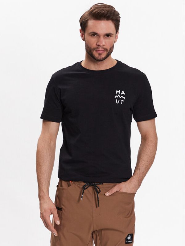 Mammut Mammut Тишърт 1017-05210 Черен Regular Fit