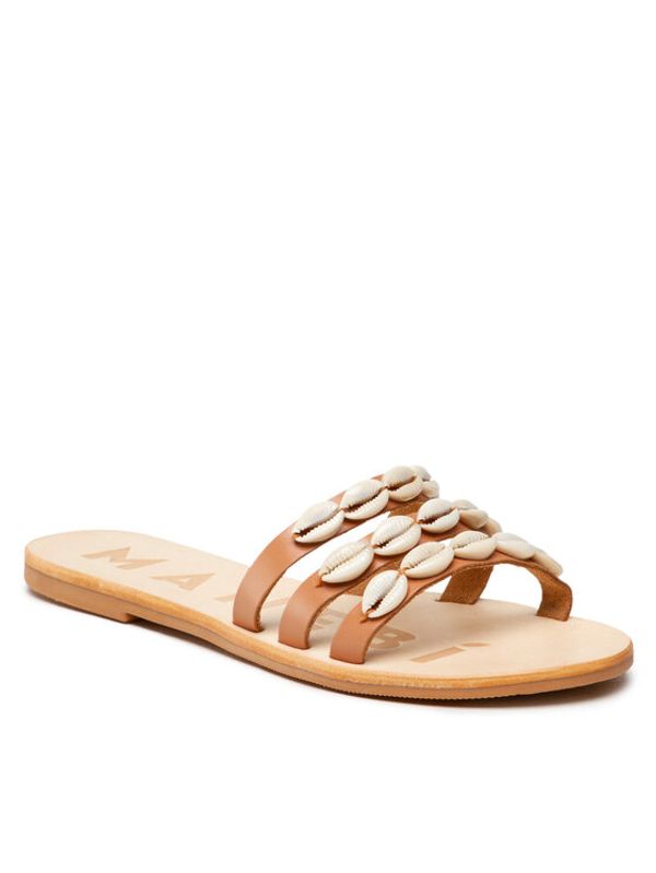 Manebi Manebi Чехли Leather Sandals S 0.1 Y0 Кафяв