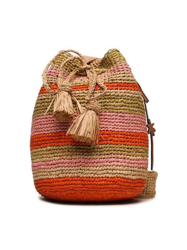 Manebi Manebi Дамска чанта Natural Raffia Beach Bucket V 5.9 AE Бежов