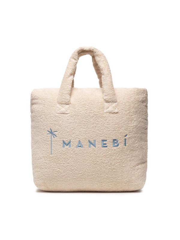 Manebi Manebi Дамска чанта Riviera Bag Medium T 3.4 Aq Бежов