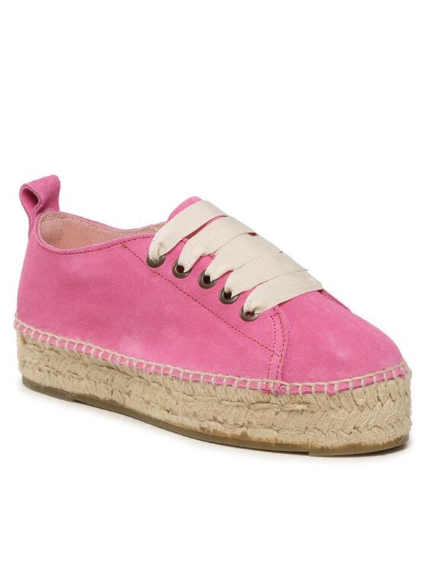 Manebi Manebi Еспадрили Lace-Up Espadrilles R 3.6 E0 Розов
