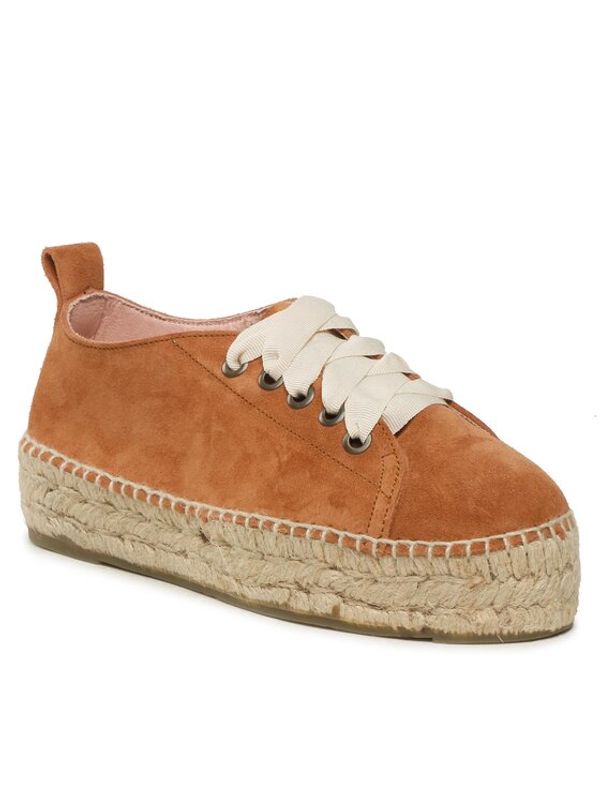 Manebi Manebi Еспадрили Lace-Up Espadrilles R 3.9 E0 Кафяв
