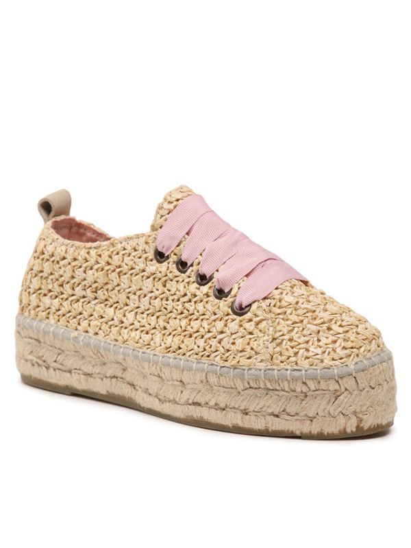 Manebi Manebi Еспадрили Lace-Up Espadrilles V 2.7 E0 Бежов