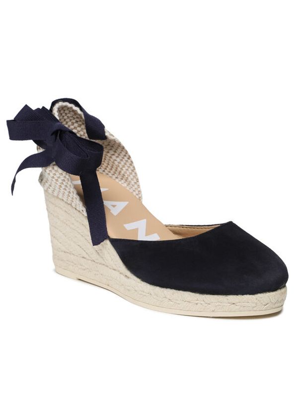 Manebi Manebi Еспадрили Low Wedge Espadrilles M 1.5 WL Тъмносин