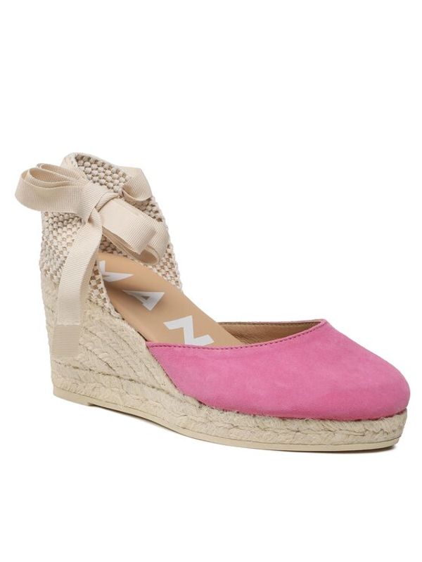 Manebi Manebi Еспадрили Low Wedge Espadrilles R 1.0 WL Розов
