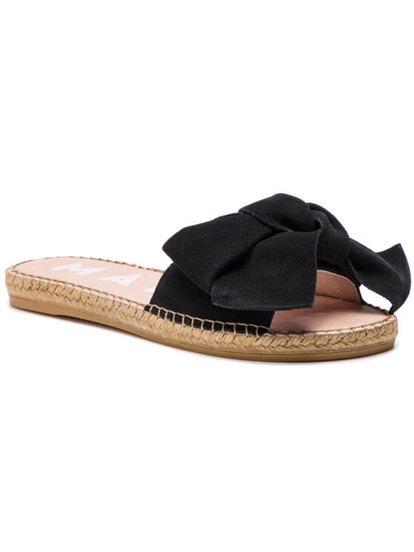 Manebi Manebi Еспадрили Sandals With Bow K 1.0 J0 Черен