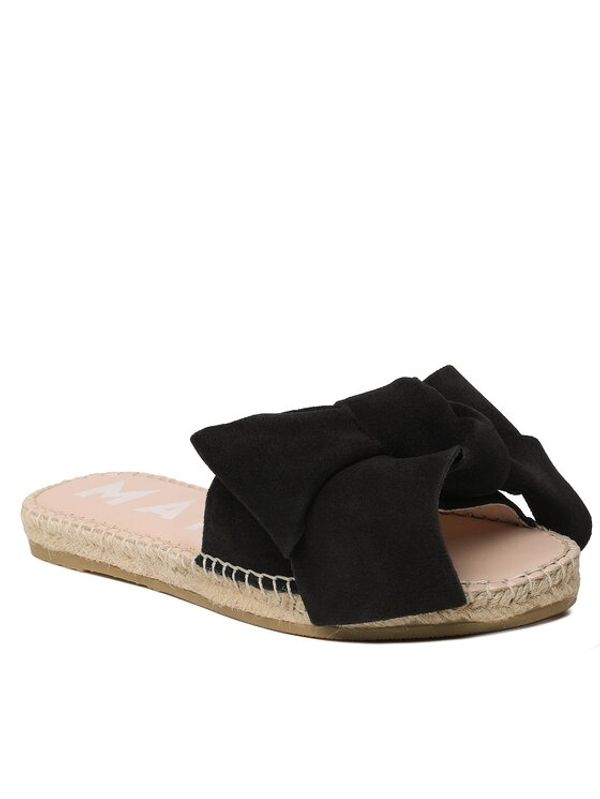 Manebi Manebi Еспадрили Sandals With Bow K 1.0 J0 Черен