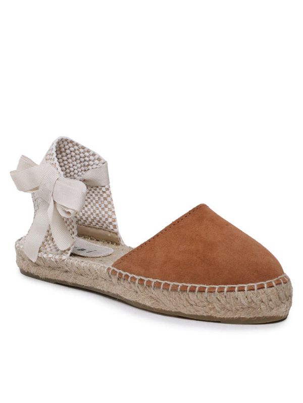 Manebi Manebi Еспадрили Suede Flat Valenciana Espadrilles R 3.9 P0 Кафяв