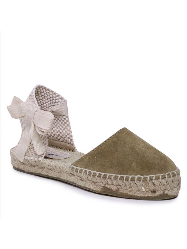 Manebi Manebi Еспадрили Suede Flat Valenciana Espadrilles R 4.1 P0 Каки