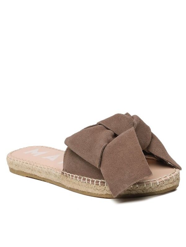 Manebi Manebi Еспадрили Suede Sandals With Bow W 1.9 J0 Кафяв