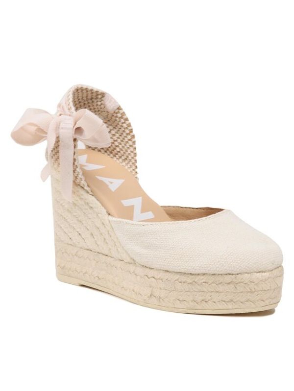 Manebi Manebi Еспадрили Wedge Espadrilles 7.0 WV O Екрю