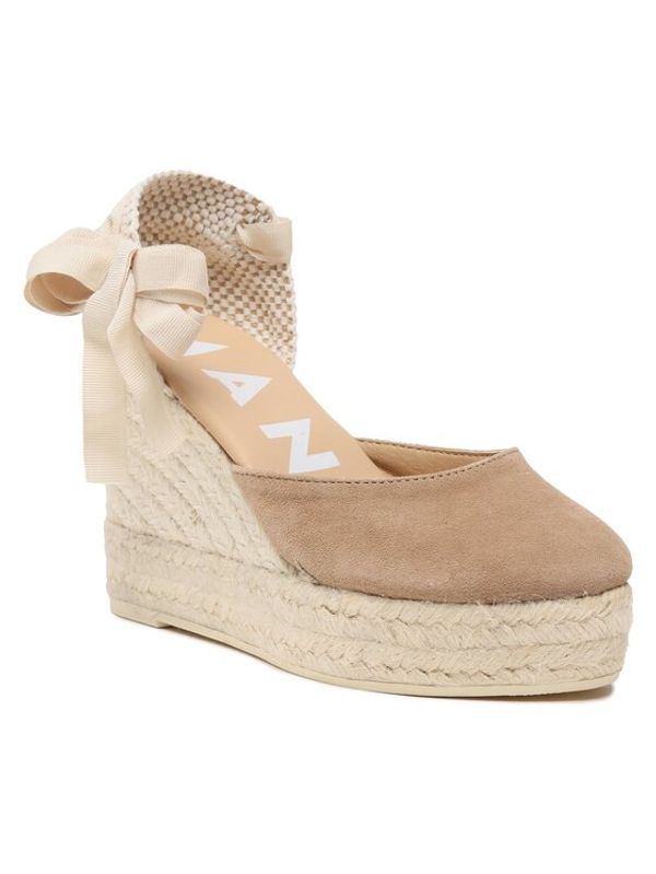 Manebi Manebi Еспадрили Wedge Espadrilles W 1.9 WV Кафяв