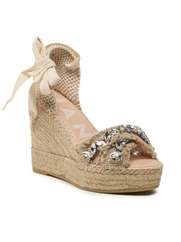Manebi Manebi Еспадрили X Wedges Valenciana Бежов