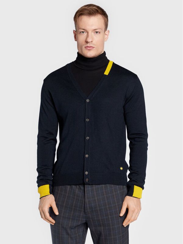 Manuel Ritz Manuel Ritz Кардиган 3332M503 223817 Тъмносин Regular Fit