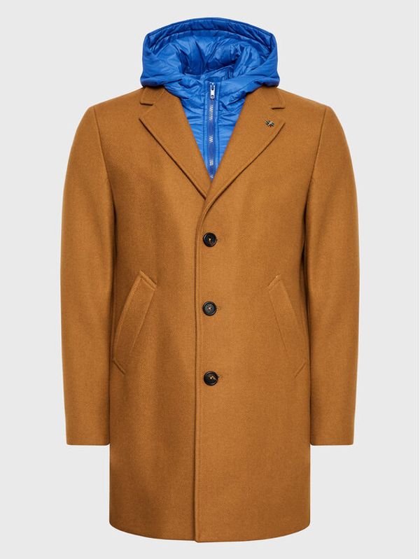 Manuel Ritz Manuel Ritz Вълнено палто 3332C4558X4 223726 Кафяв Regular Fit