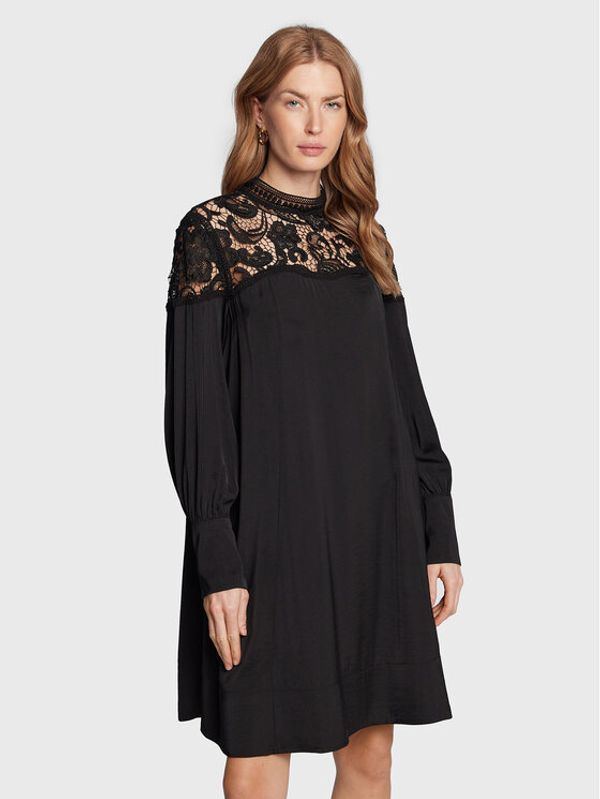 Marc Aurel Marc Aurel Коктейлна рокля 6830 1000 93144 Черен Regular Fit