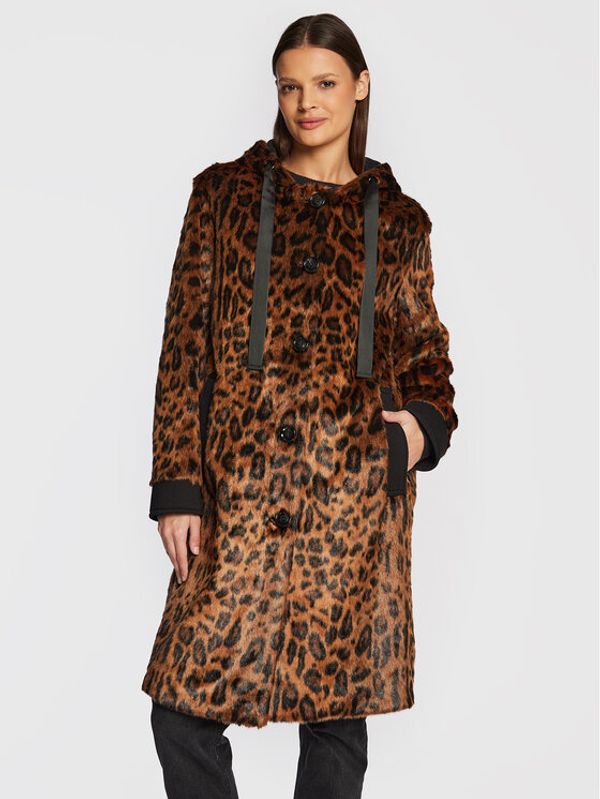 Marc Aurel Marc Aurel Кожено палто 5494 1021 93155 Кафяв Regular Fit