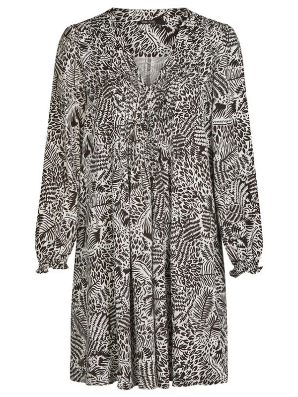 Marc Aurel Marc Aurel Лятна рокля 6851 1001 24646 Кафяв Relaxed Fit