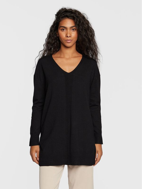 Marc Aurel Marc Aurel Пуловер 8677 8000 81840 Черен Relaxed Fit