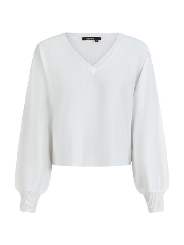 Marc Aurel Marc Aurel Пуловер 8743 8000 81903 Бял Boxy Fit