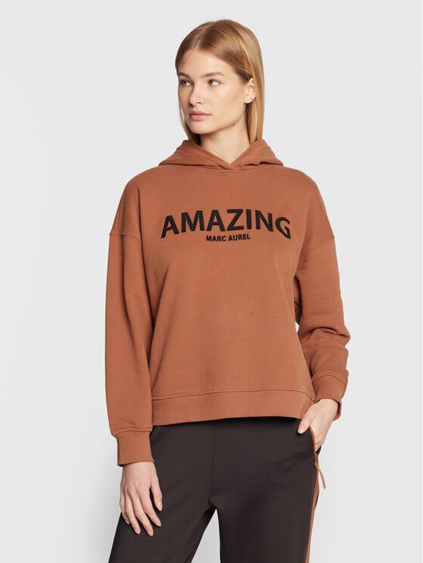 Marc Aurel Marc Aurel Суитшърт 7381 7000 73539 Кафяв Relaxed Fit