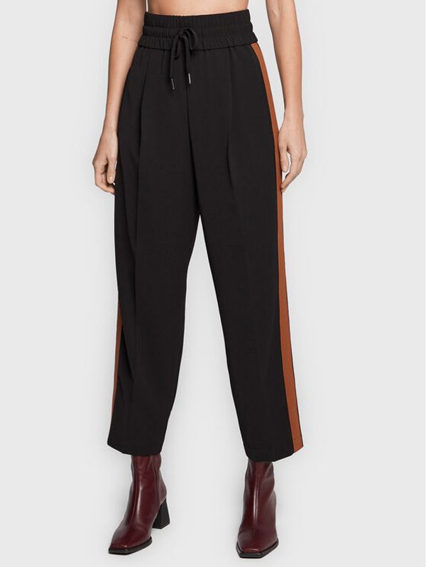 Marc Aurel Marc Aurel Текстилни панталони 1659 2000 92875 Черен Regular Fit