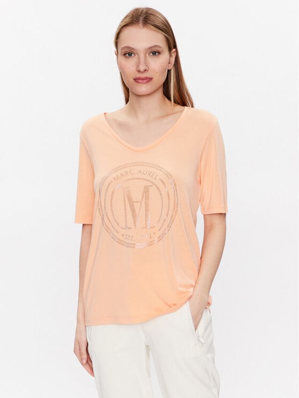 Marc Aurel Marc Aurel Тишърт 7411 7000 73550 Оранжев Regular Fit