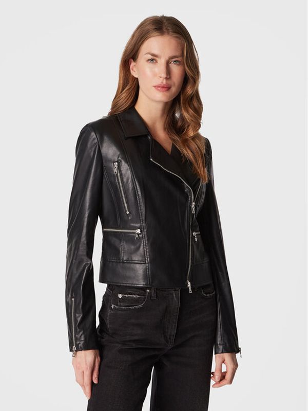 Marc Aurel Marc Aurel Яке от имитация на кожа 3752 2021 93017 Черен Regular Fit