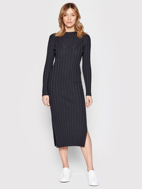 Marc O'Polo Marc O'Polo Плетена рокля 203 5010 67065 Сив Slim Fit