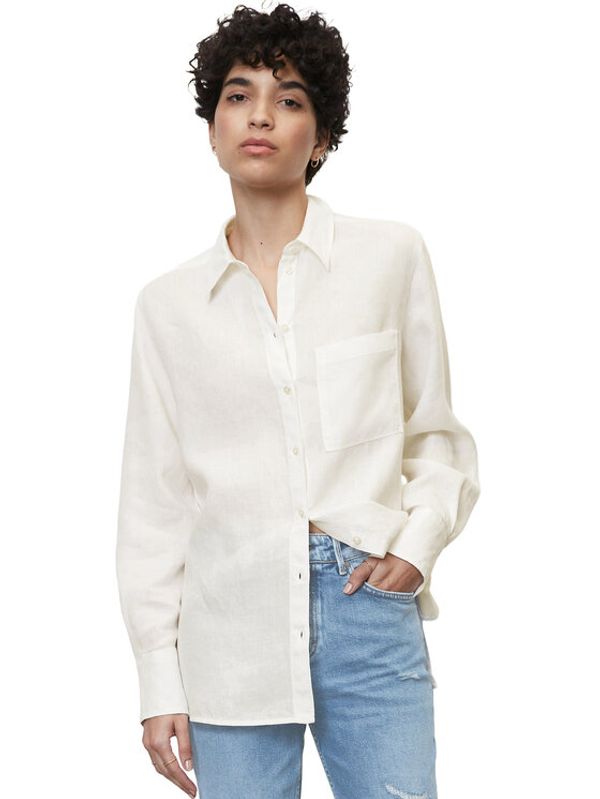 Marc O'Polo Marc O'Polo Риза M03130542427 Бял Regular Fit