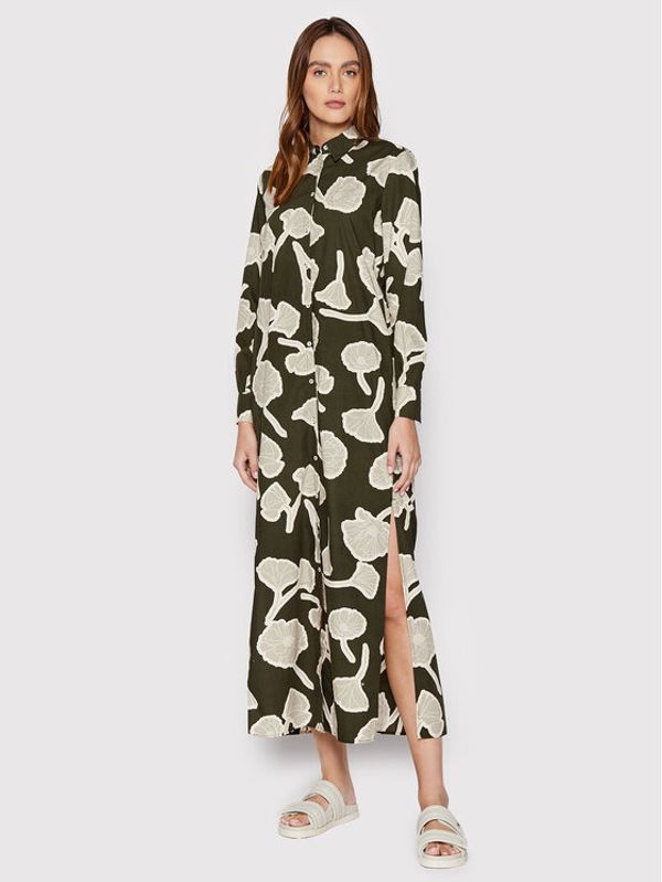 Marc O'Polo Marc O'Polo Рокля тип риза 203 0849 21377 Зелен Regular Fit