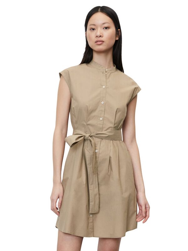 Marc O'Polo Marc O'Polo Рокля тип риза 303105121415 Кафяв Regular Fit