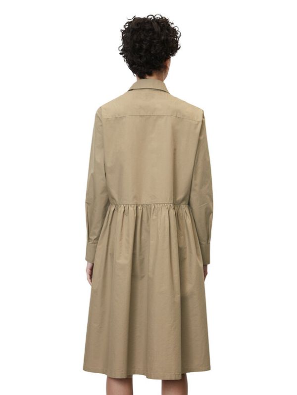 Marc O'Polo Marc O'Polo Рокля тип риза M03104121111 Кафяв Regular Fit