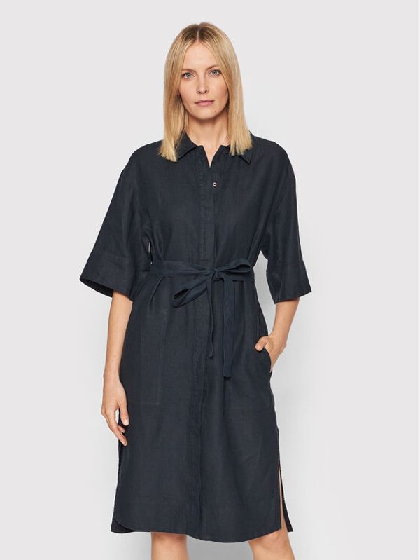 Marc O'Polo Marc O'Polo Рокля тип риза M04 0645 21455 Тъмносин Relaxed Fit