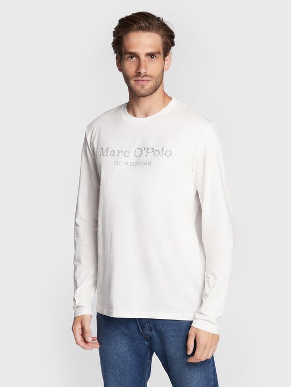Marc O'Polo Marc O'Polo Тениска с дълъг ръкав 227 2012 52152 Бял Regular Fit
