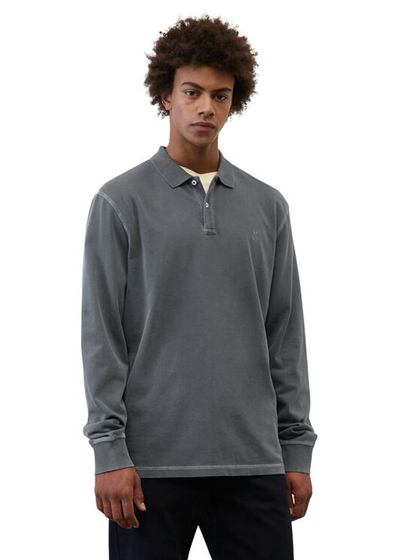 Marc O'Polo Marc O'Polo Тениска с яка и копчета 320223655006 Син Regular Fit