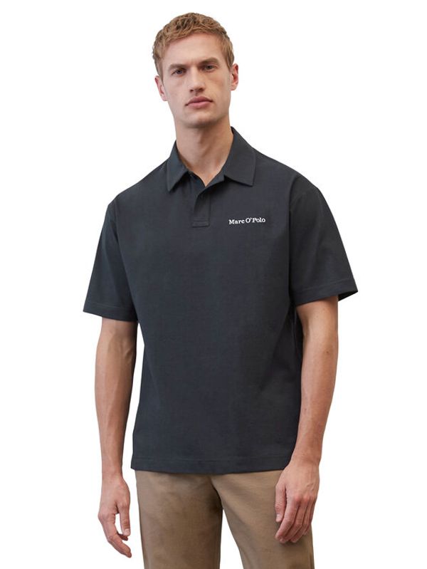 Marc O'Polo Marc O'Polo Тениска с яка и копчета 322208353044 Син Regular Fit