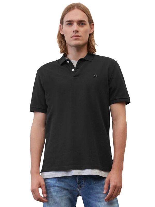 Marc O'Polo Marc O'Polo Тениска с яка и копчета B21223053092 Черен Regular Fit