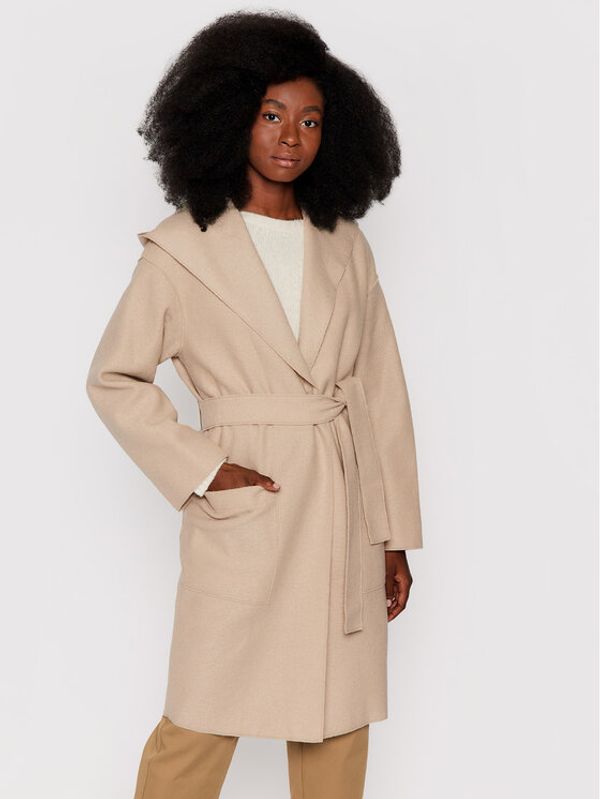 Marc O'Polo Marc O'Polo Вълнено палто 108 0452 71139 Бежов Regular Fit