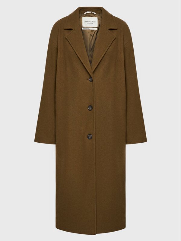 Marc O'Polo Marc O'Polo Вълнено палто 208 60857 1231 Кафяв Regular Fit