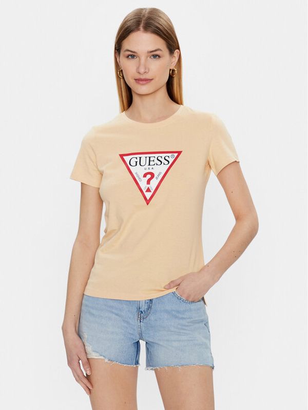 Marciano Guess Guess Тишърт Original W1YI1B I3Z11 Бежов Regular Fit