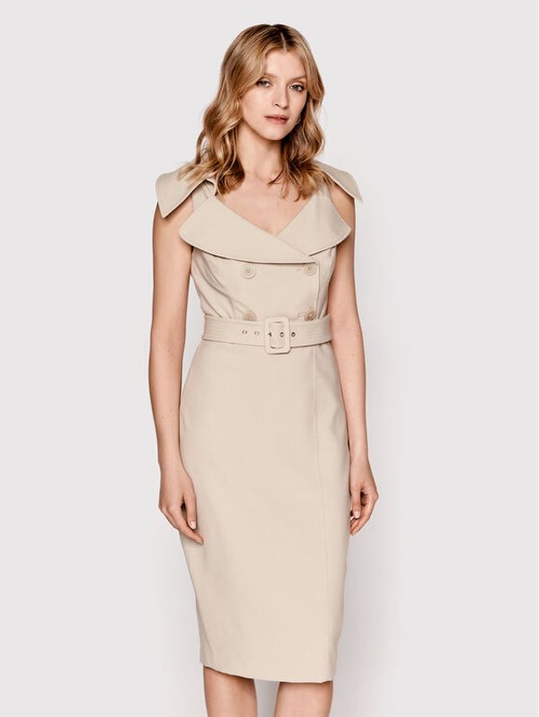 Marciano Guess Marciano Guess Ежедневна рокля 2GGK2 98502Z Бежов Regular Fit