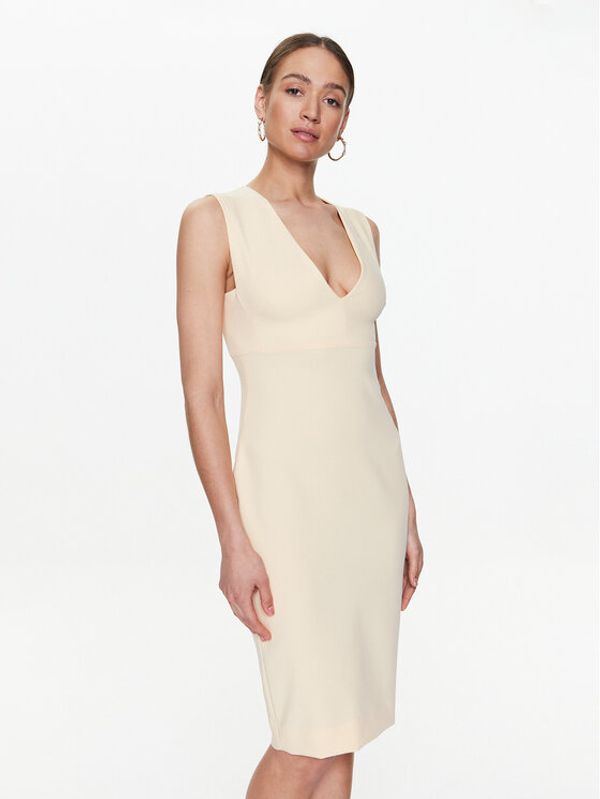 Marciano Guess Marciano Guess Коктейлна рокля 3GGK21 9860Z Екрю Bodycon Fit