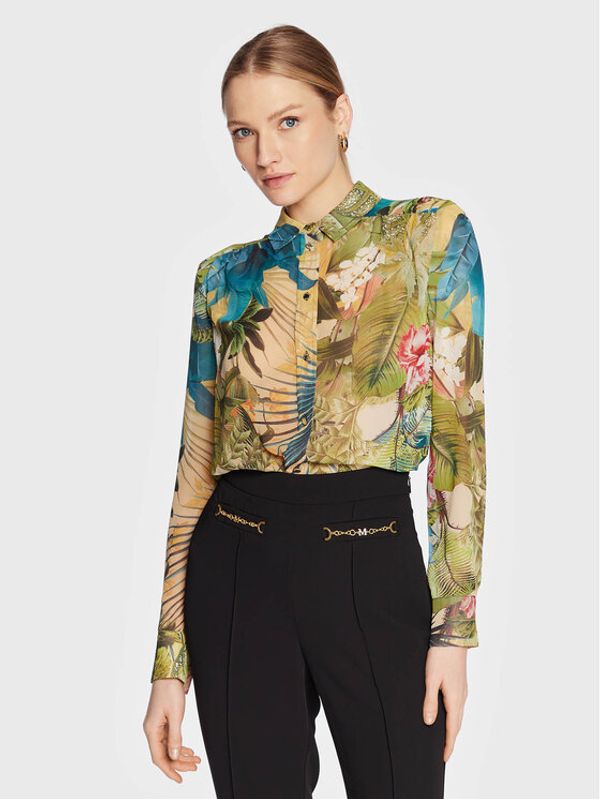 Marciano Guess Marciano Guess Риза 3GGH36 7068Z Зелен Regular Fit