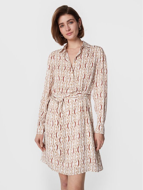Marciano Guess Marciano Guess Рокля тип риза 3RGK20 9741Z Бежов Regular Fit