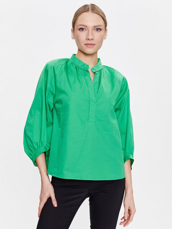 Marella Marella Блуза Cotone 2331111834 Зелен Oversize