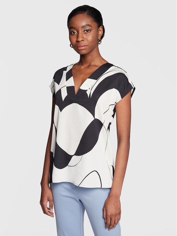 Marella Marella Блуза Doga 2331110633 Бял Regular Fit