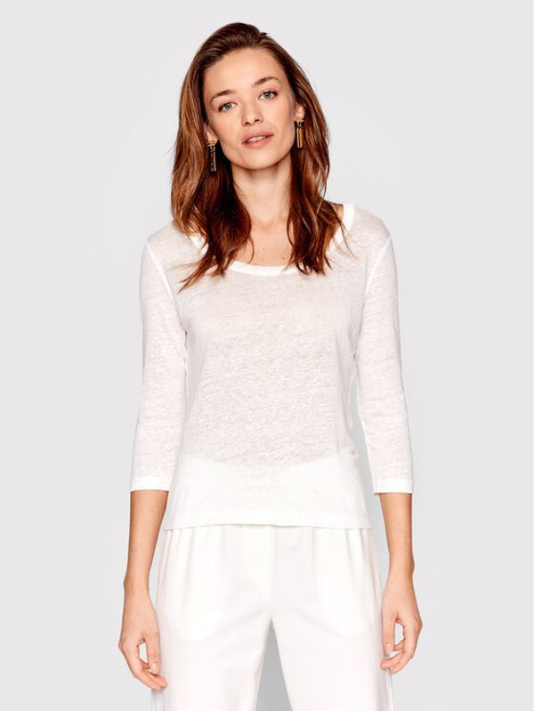 Marella Marella Блуза Gift 39710724 Бял Regular Fit